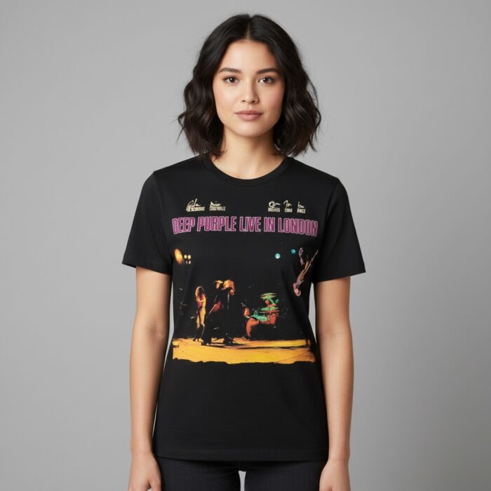 Camiseta Deep Purple negra - Live In London