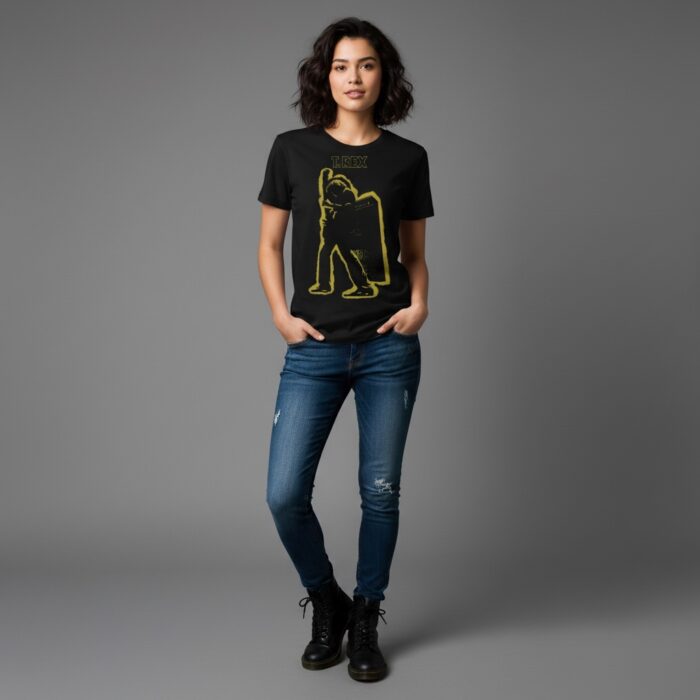Camiseta T Rex negra - Electric Warrior