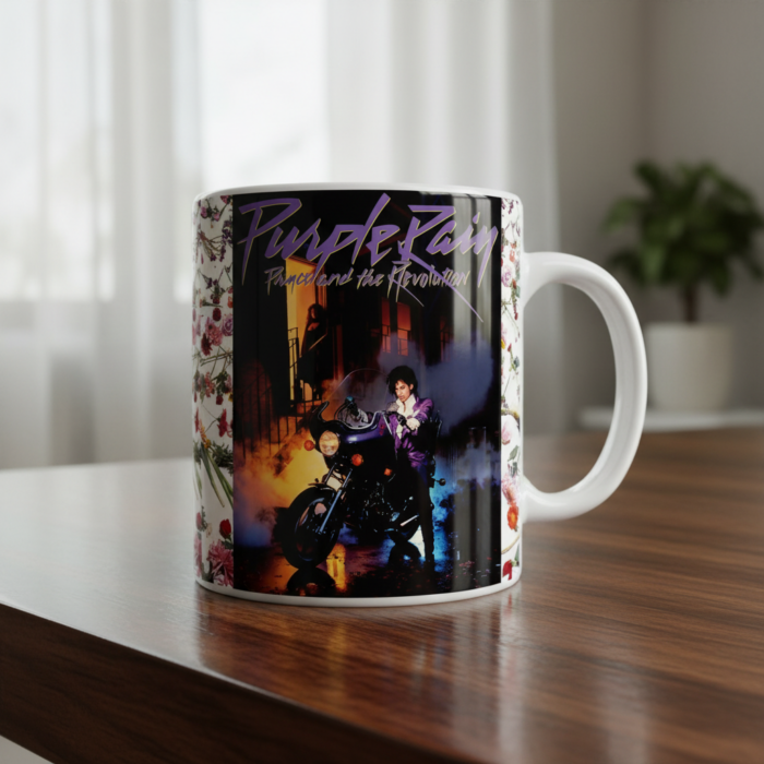 Taza Prince blanca - Purple Rain
