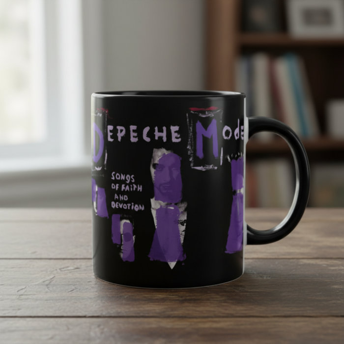 Taza Depeche Mode negra - Songs Of Faith And Devotion
