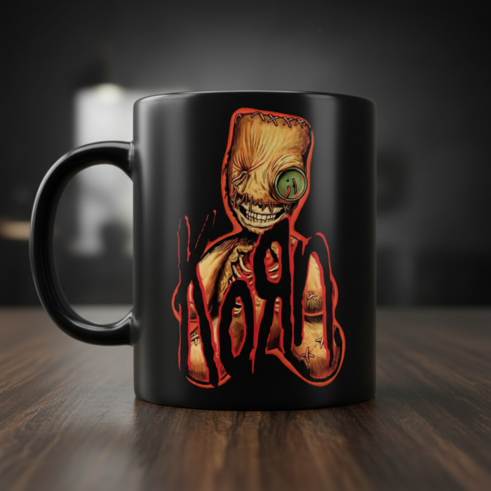 Taza Korn negra - Logotipo