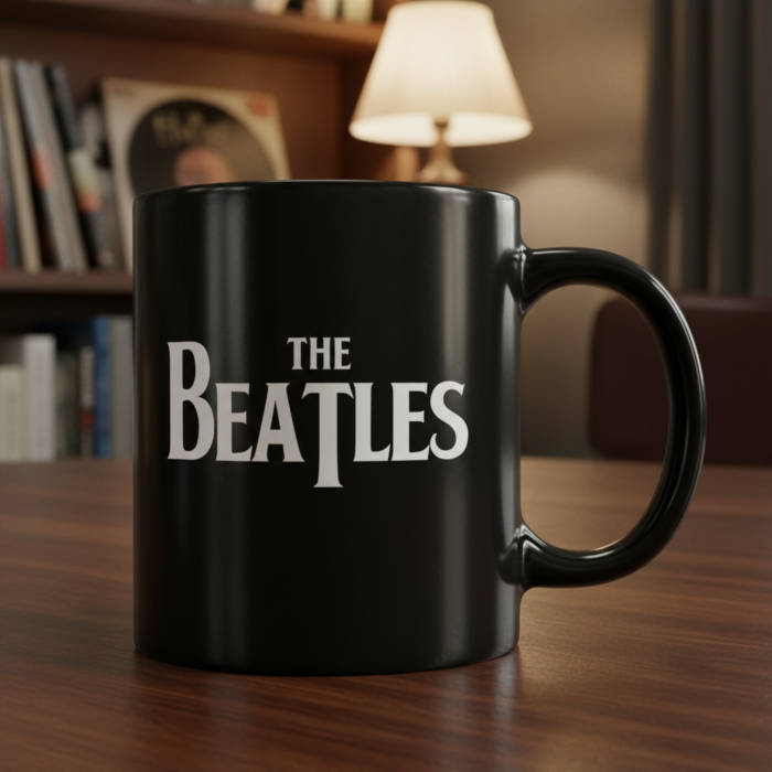 Taza Beatles negra - Logotipo