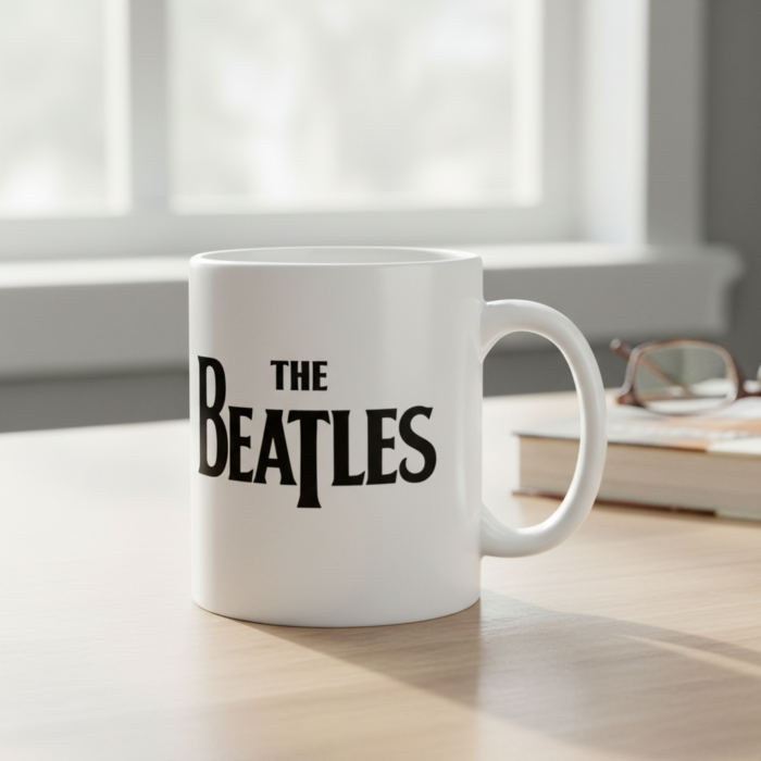 Taza Beatles blanca - Logotipo