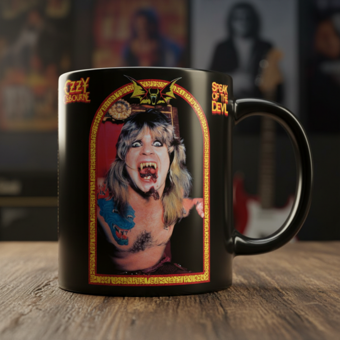 Taza Ozzy Osbourne negra - Speak Of The Devil