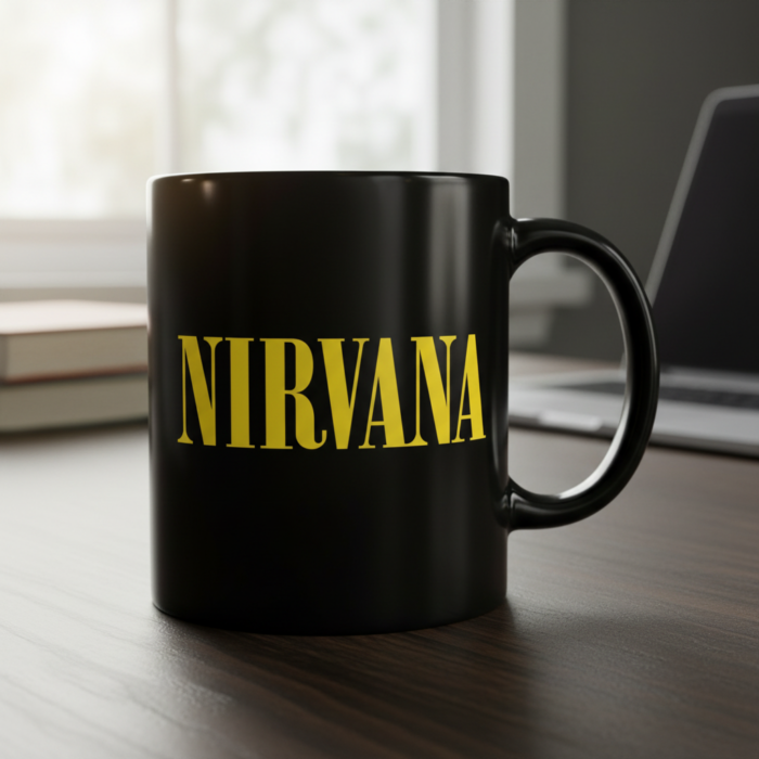 Taza Nirvana negra - Logotipo