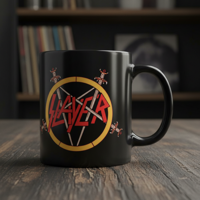 Taza Slayer negra - Logotipo