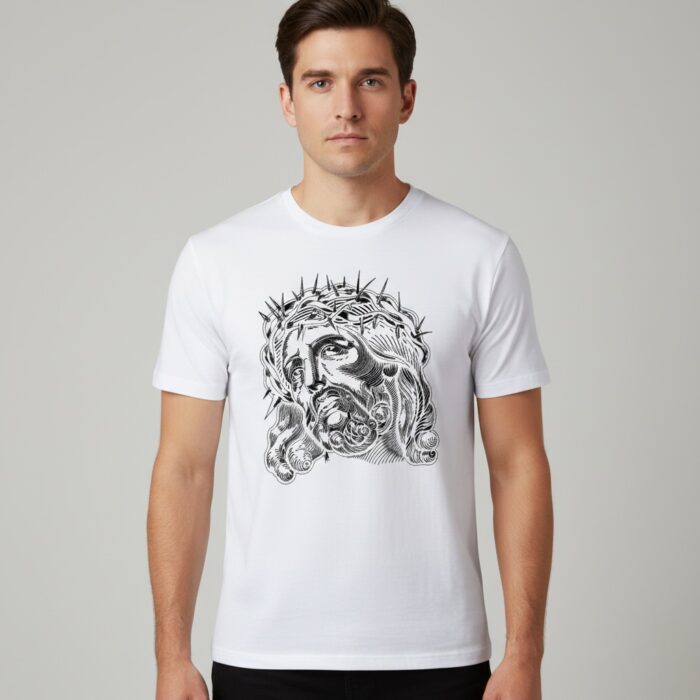 Camiseta Cristo blanca