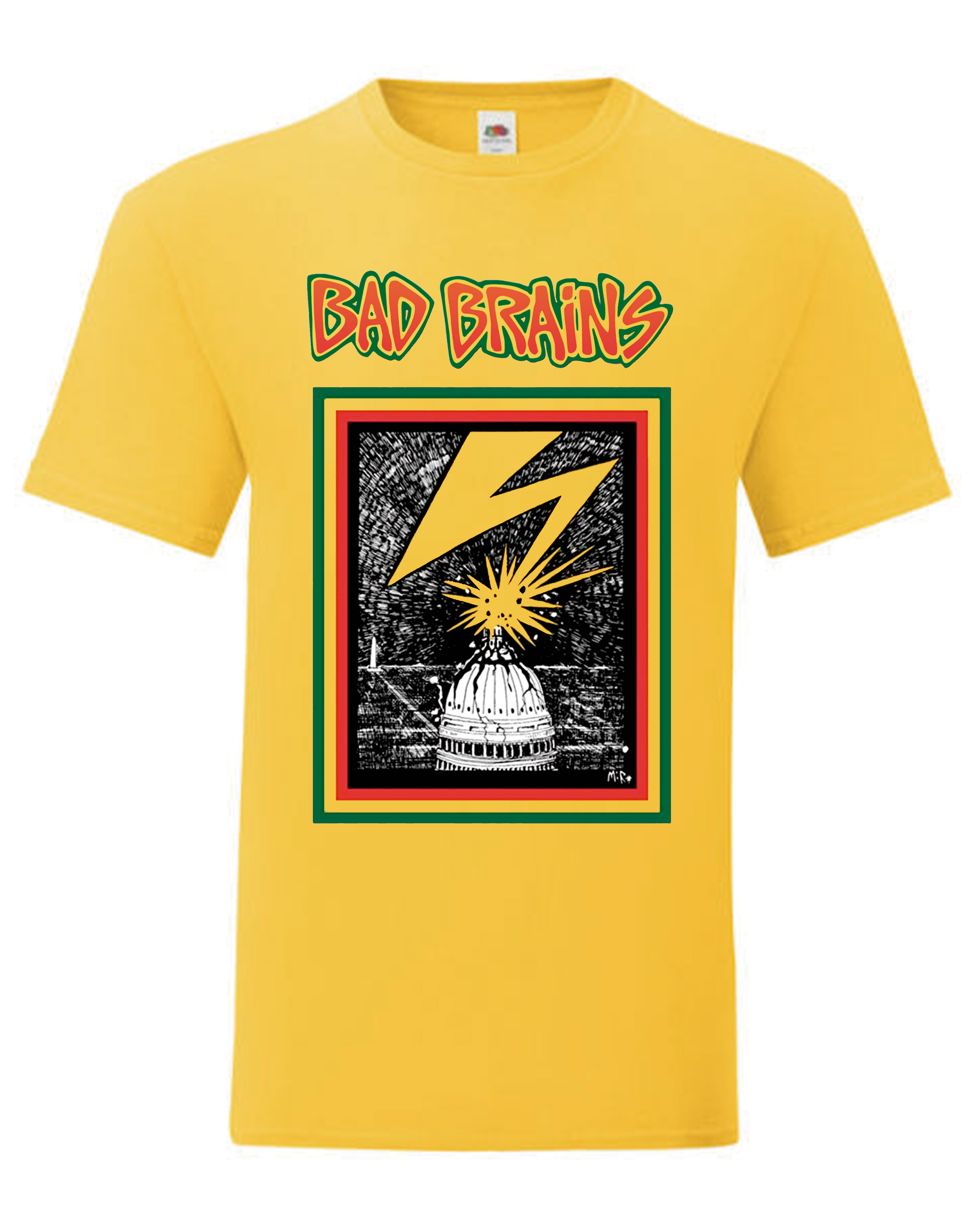 Camiseta Bad Brains amarilla - Logo