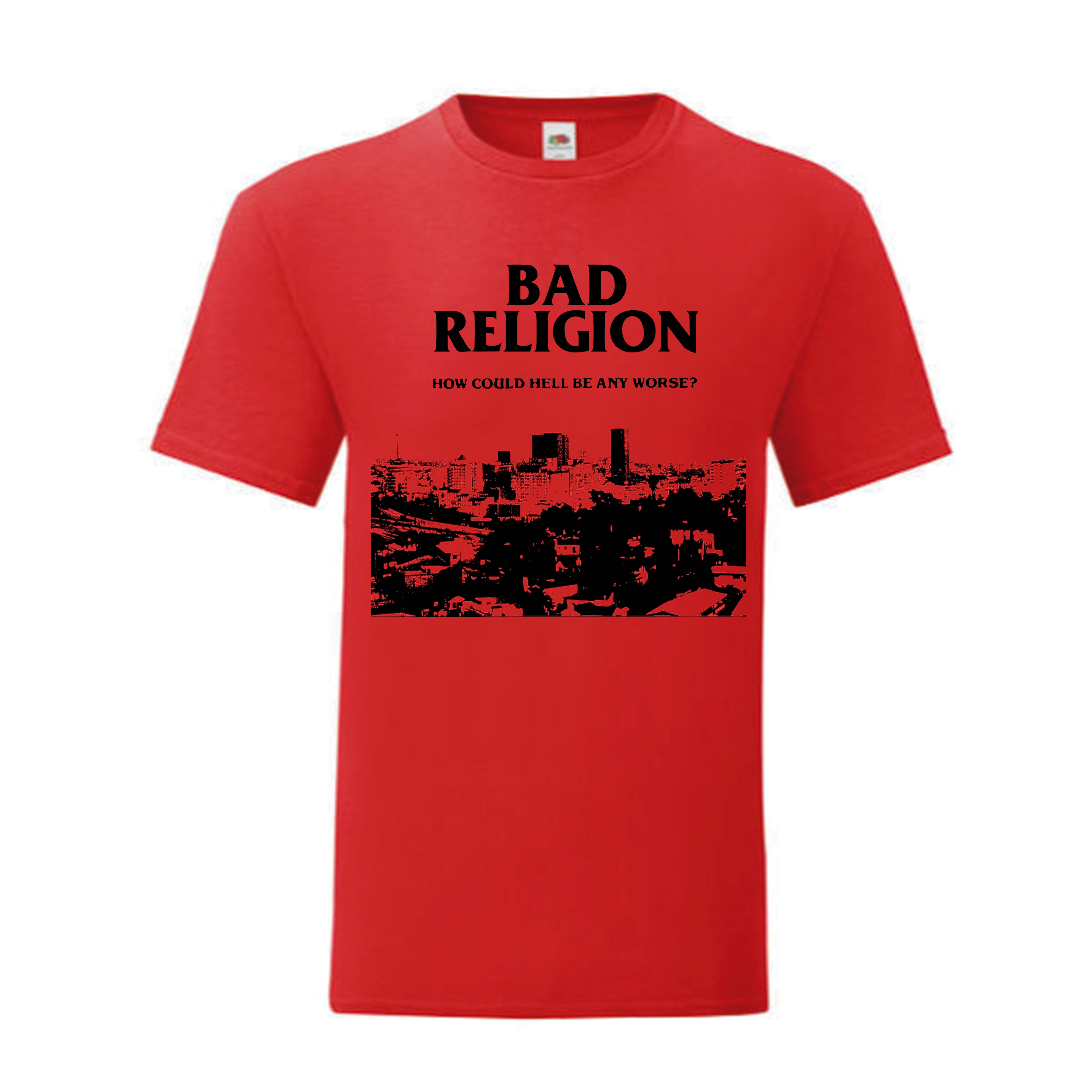 Camiseta Bad Religion roja - How Could Hell Be Any Worse?