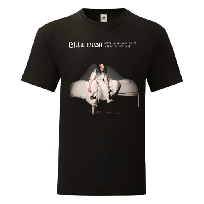 Camiseta Billie Eilish negra - When We All Fall Asleep, Where Do We Go?