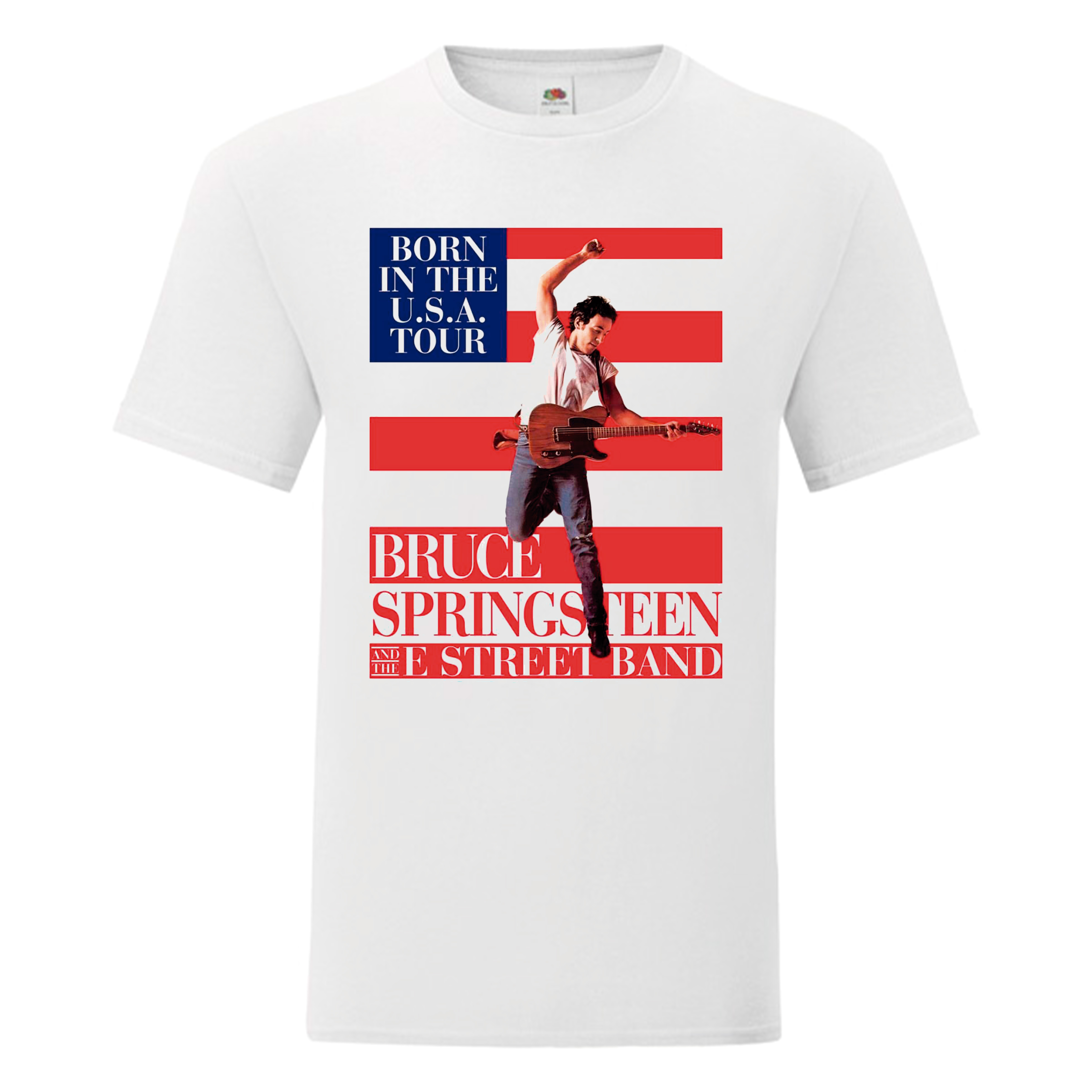 Camiseta Bruce Springsteen blanca - Born In The USA Tour