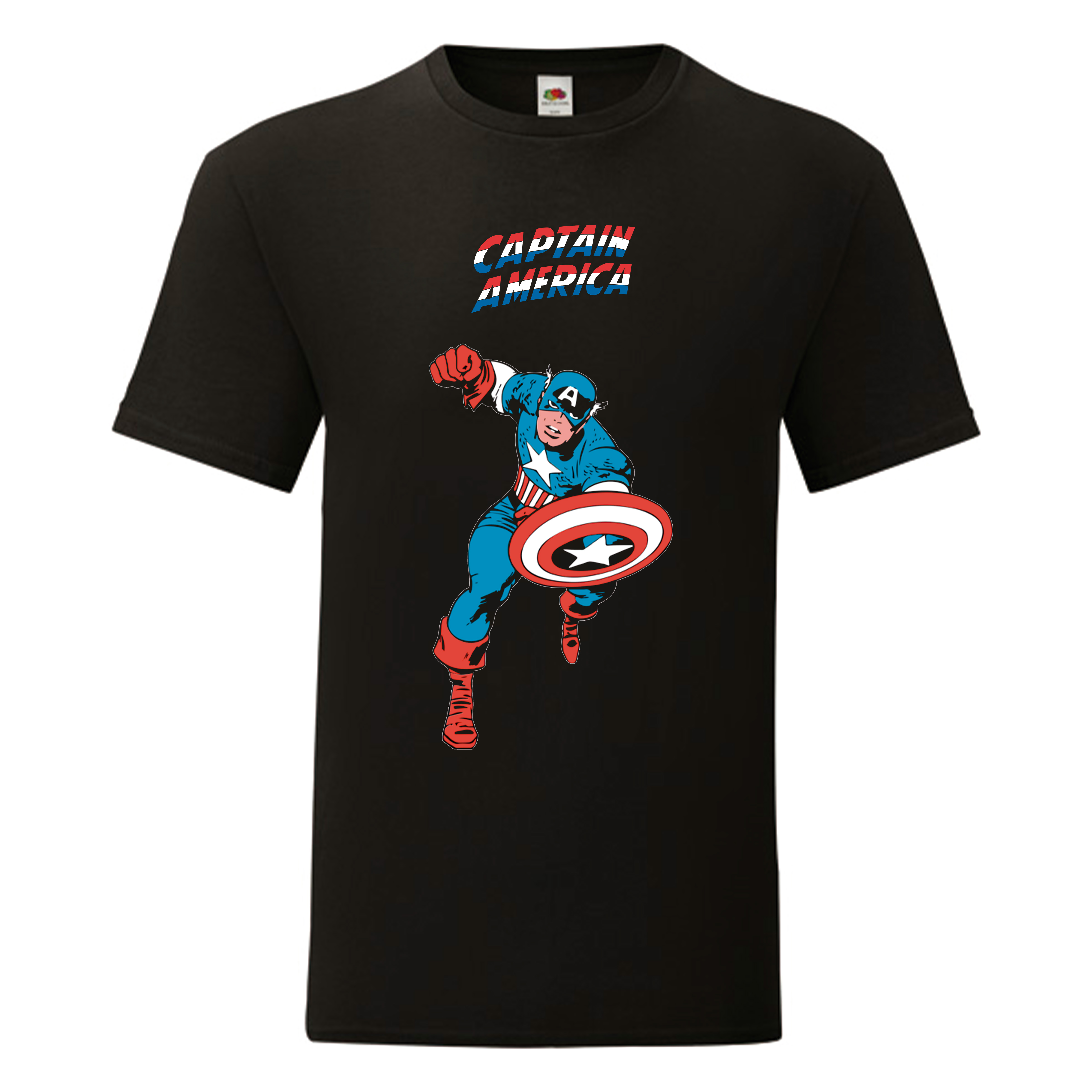 Camiseta Capitán América negra