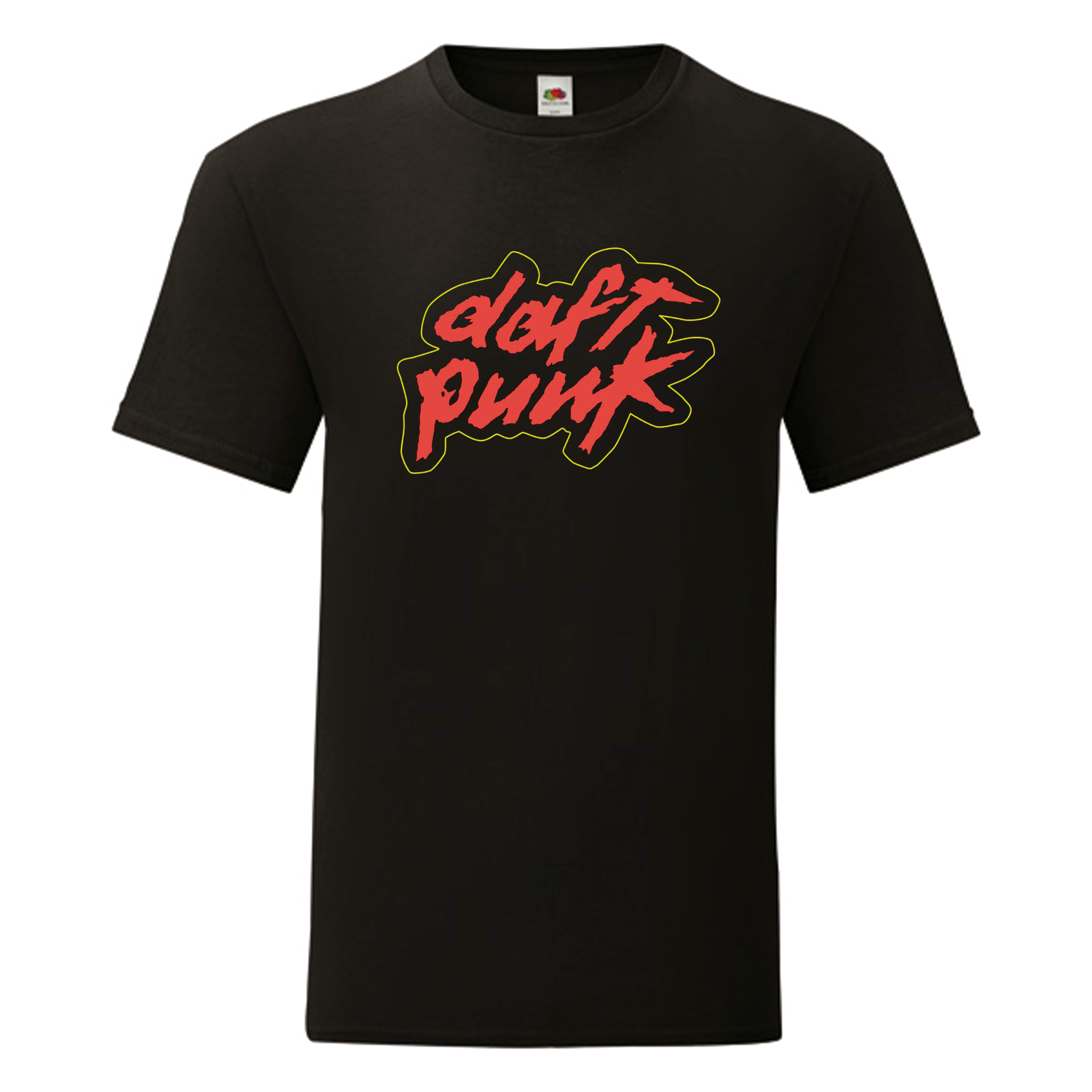 Camiseta Daft Punk negra - Logo rojo