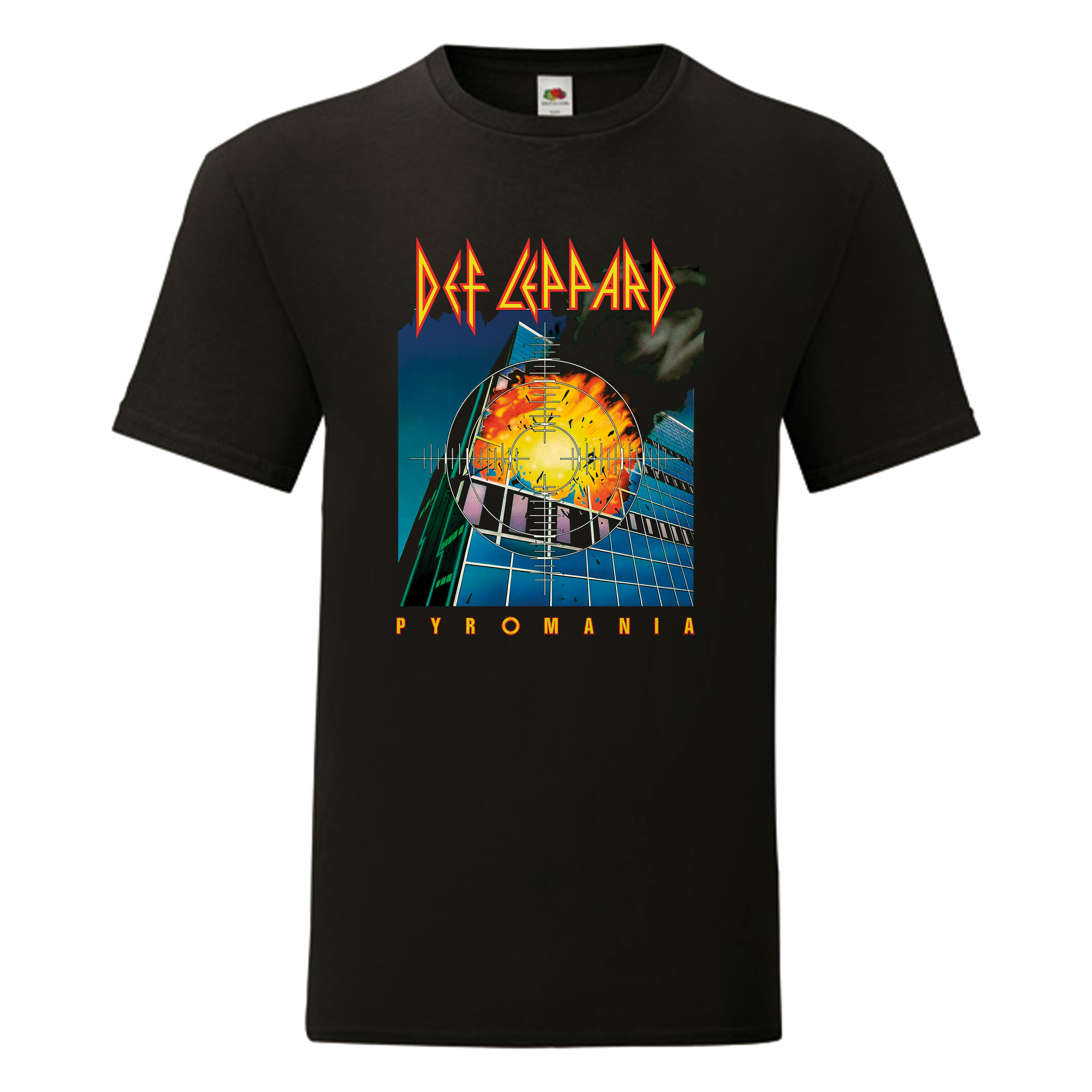Camiseta Def Leppard negra - Pyromania