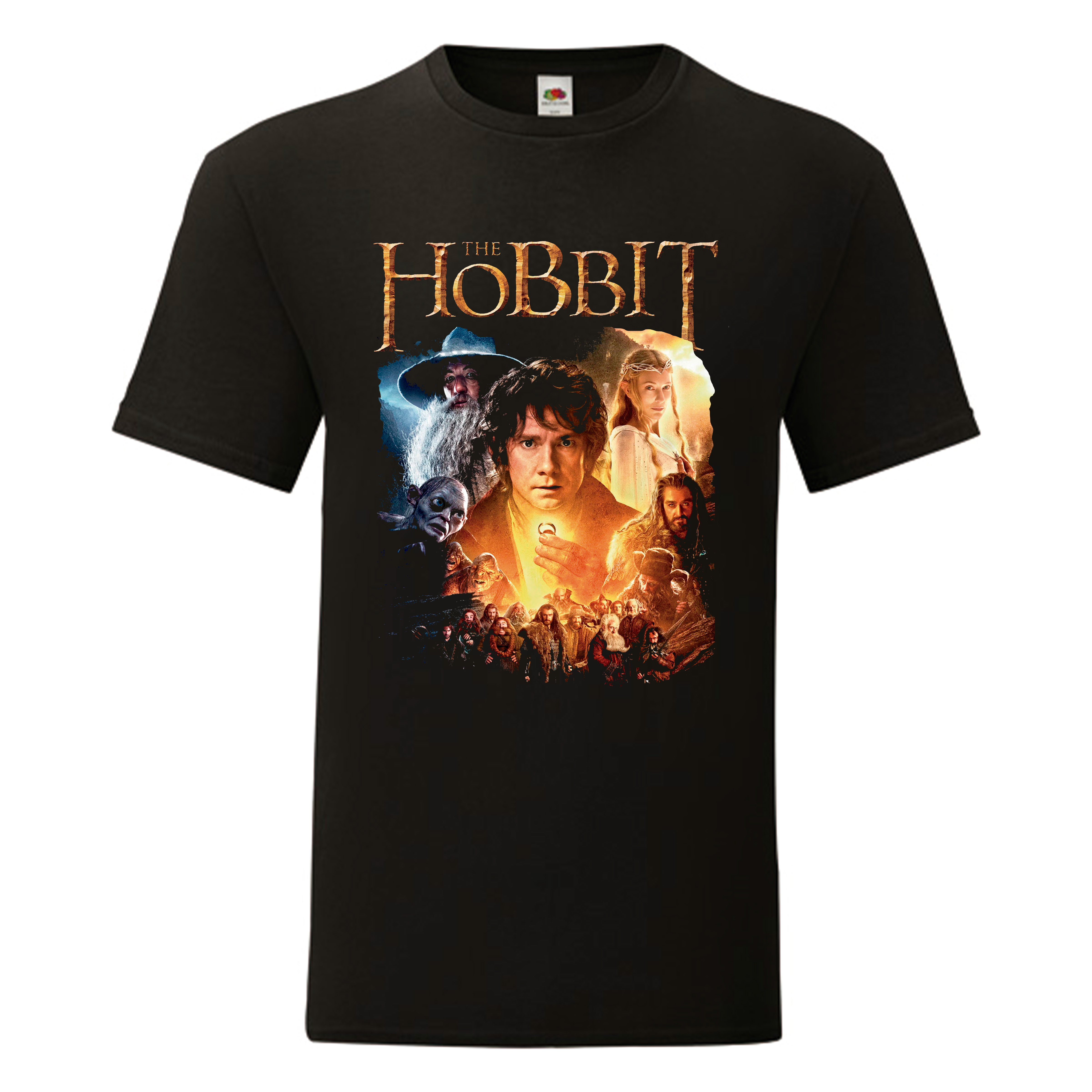 Camiseta El Hobbit negra - Un Viaje Inesperado
