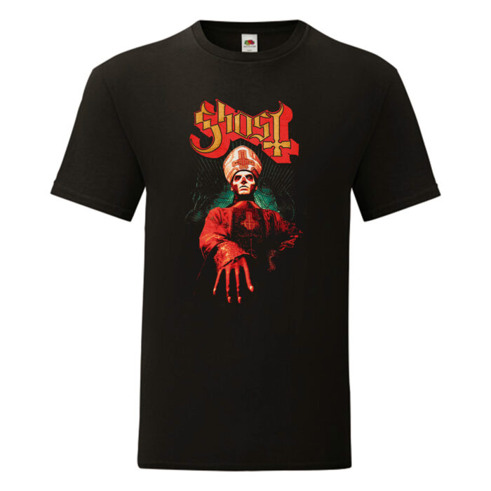 Camiseta Ghost negra - Papa Emeritus