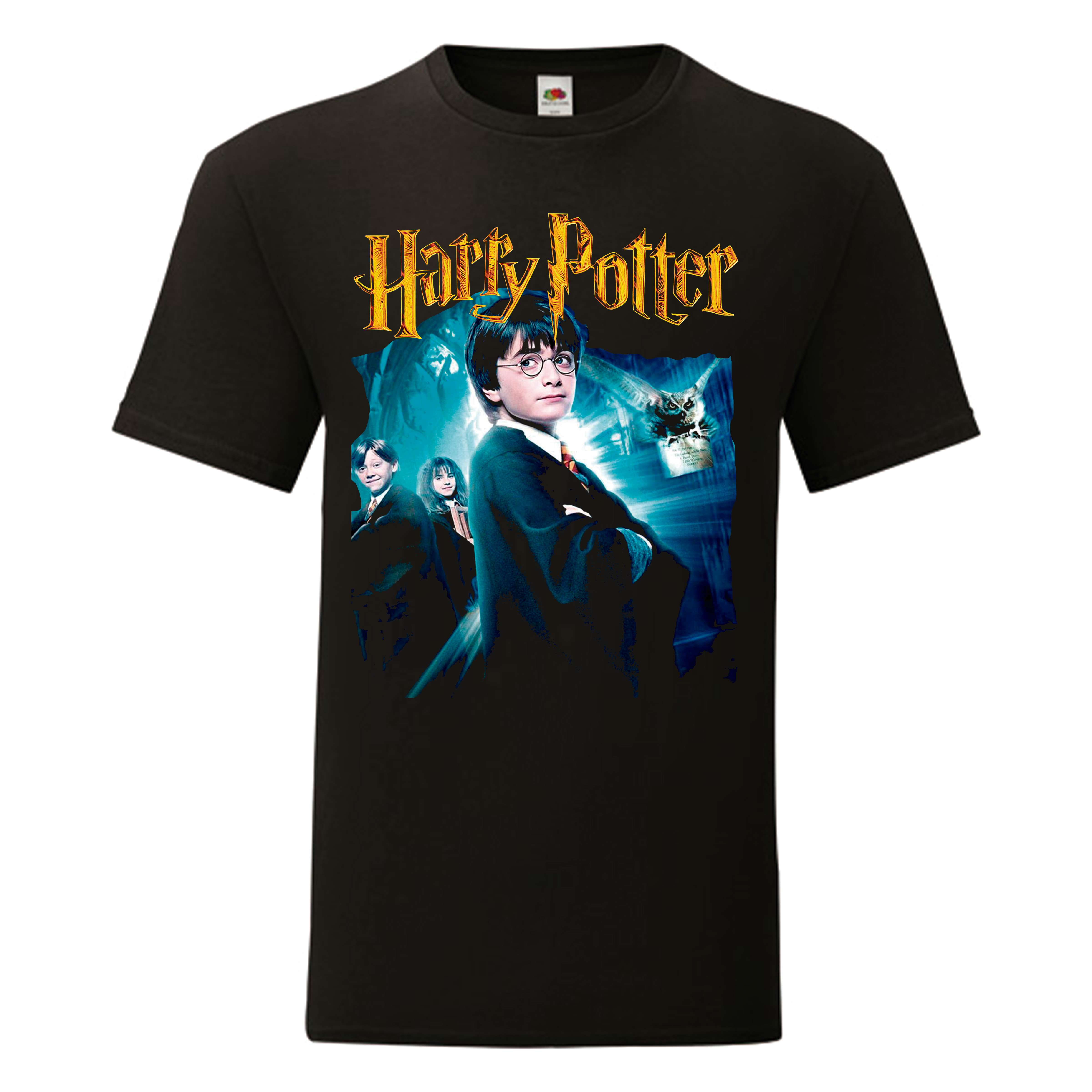 Camiseta Harry Potter negra - La Piedra Filosofal