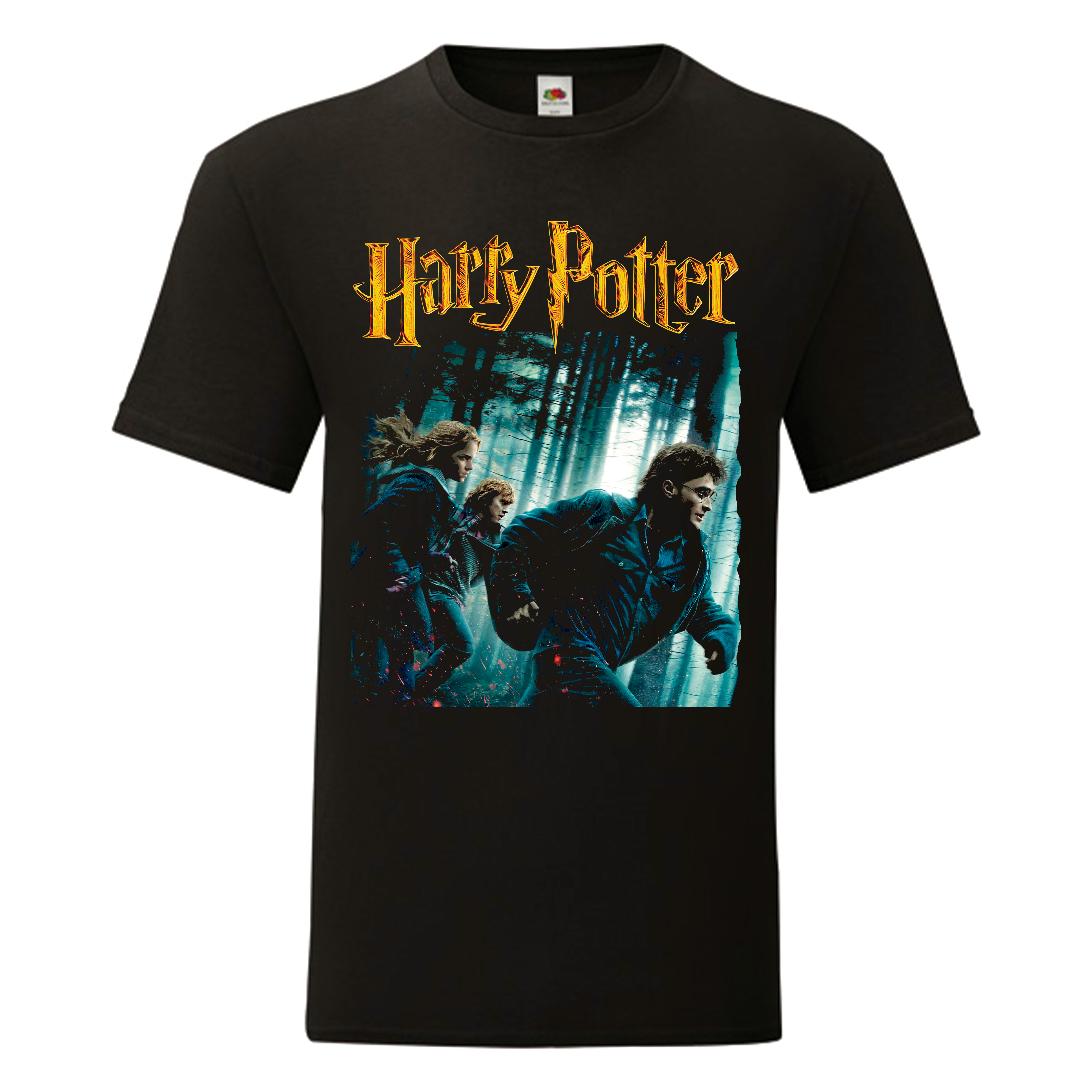 Camiseta Harry Potter negra - Las Reliquias De La Muerte Parte 1
