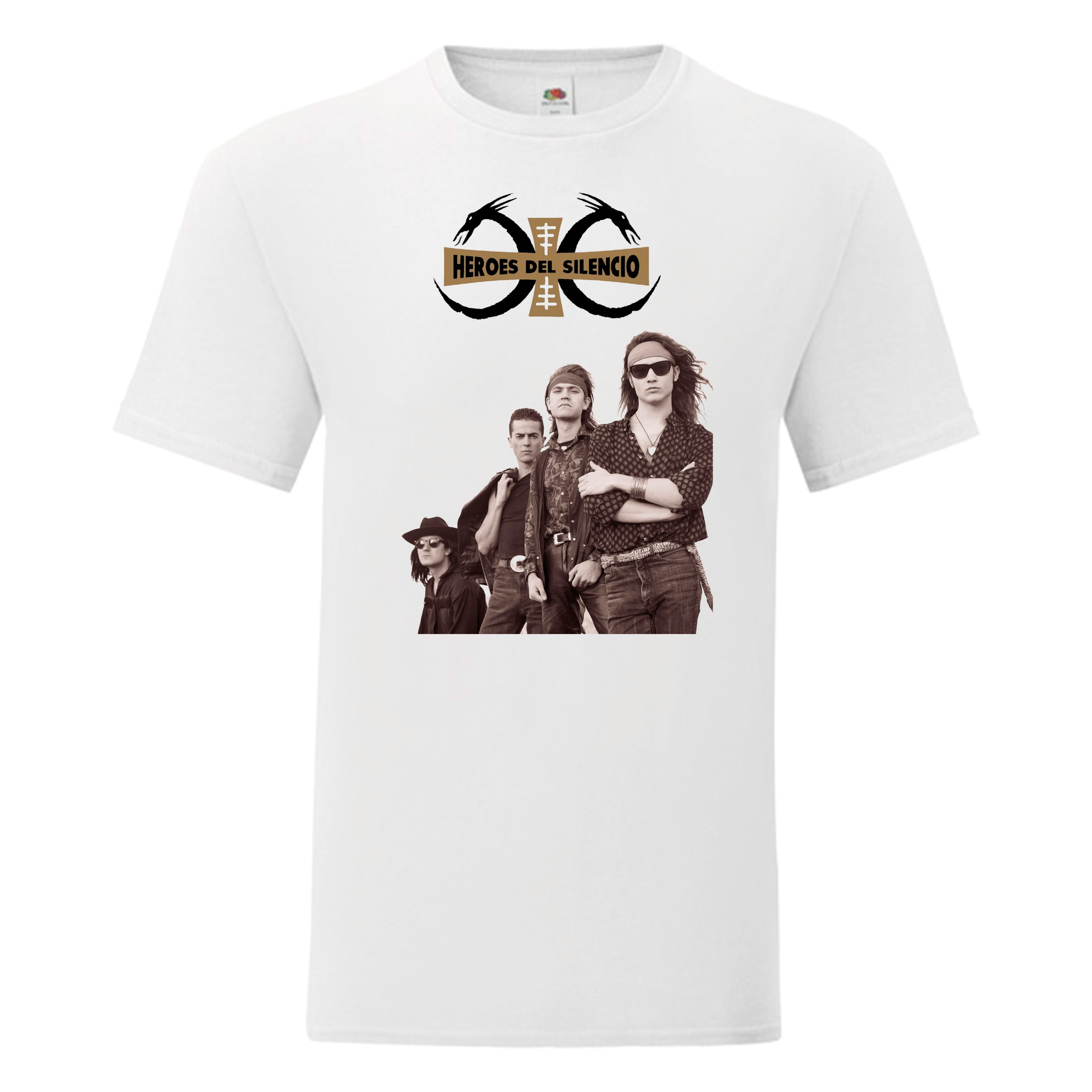 Camiseta Héroes Del Silencio blanca - Senderos De Traición