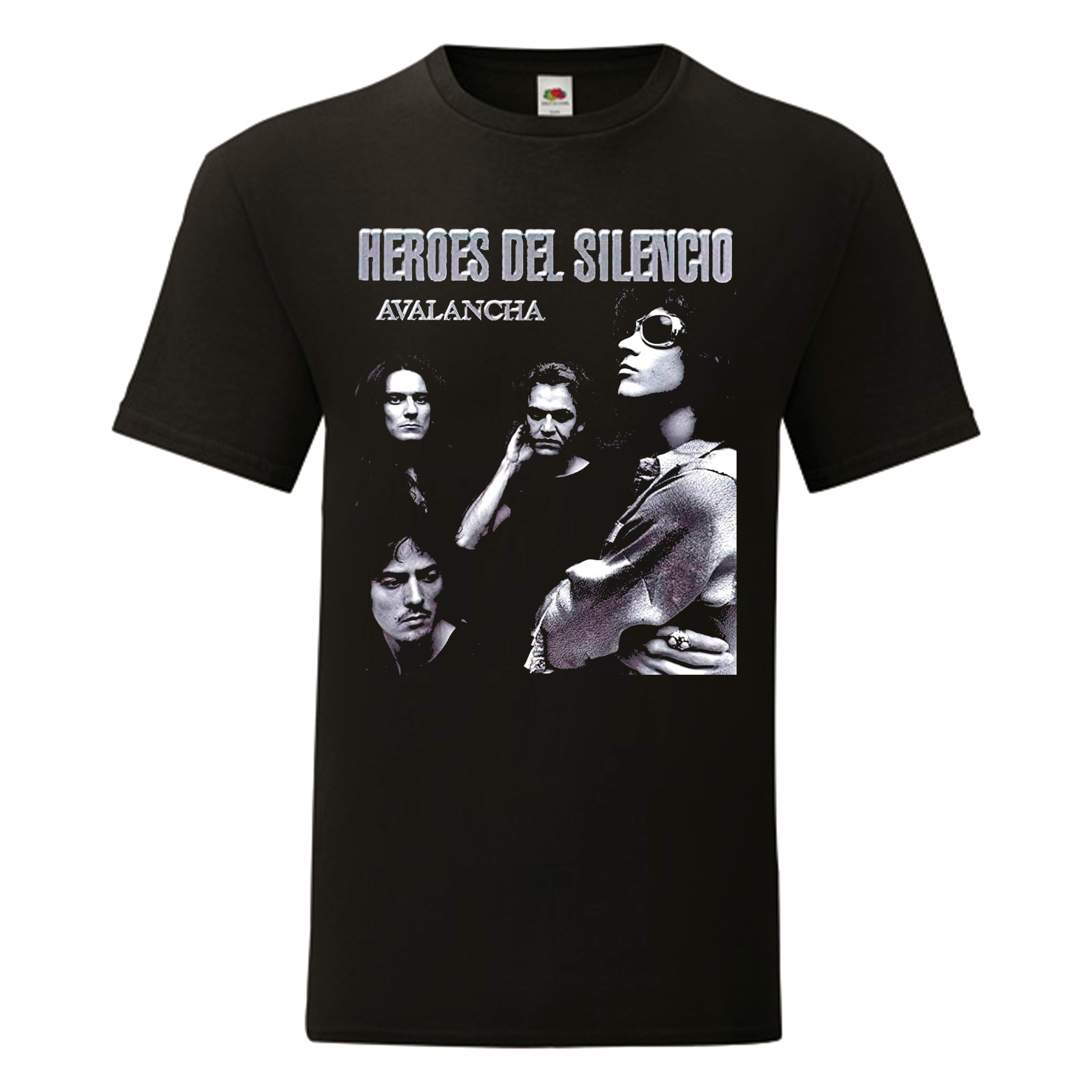 Camiseta Héroes Del Silencio negra - Avalancha