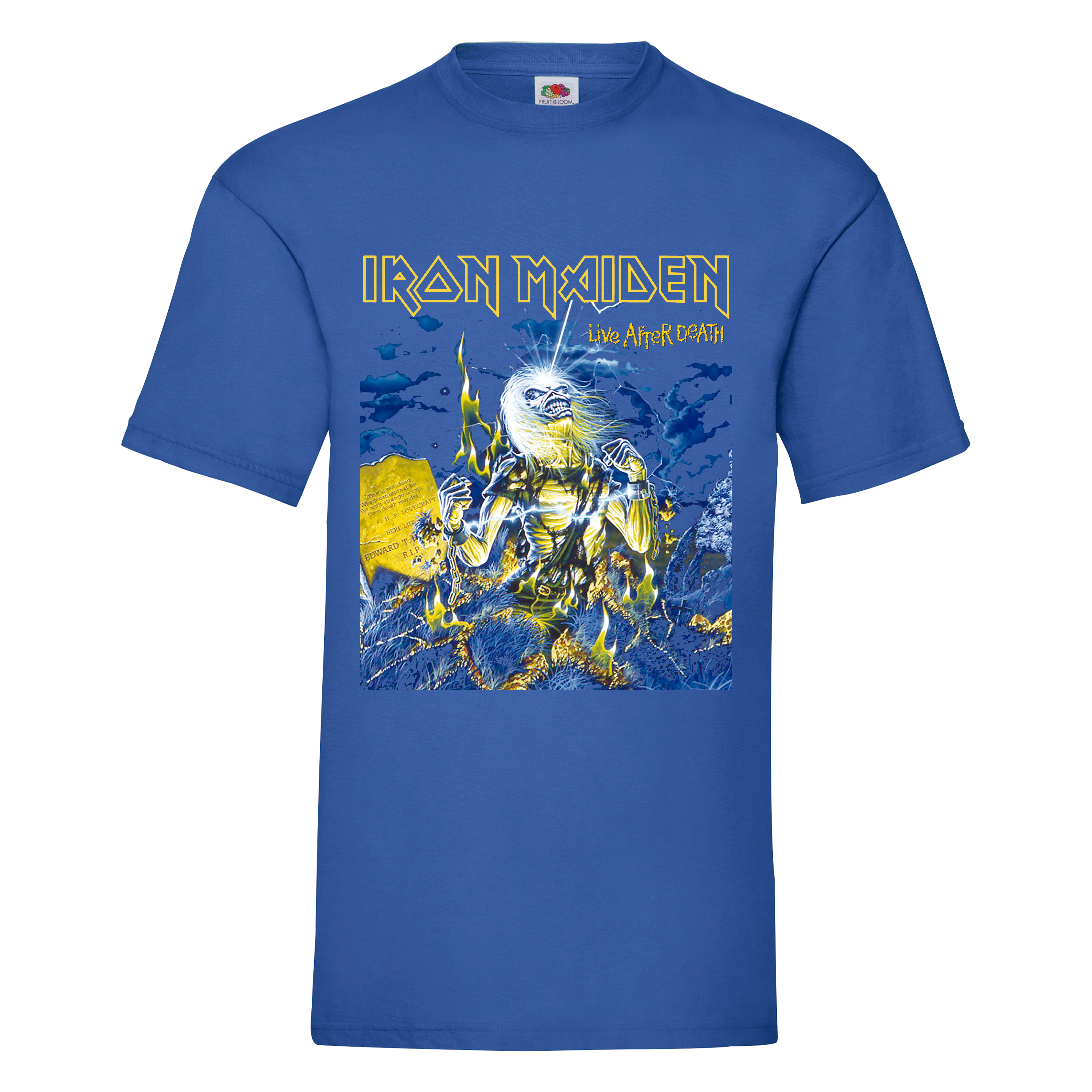 Camiseta Iron Maiden azul marino - Live After Death