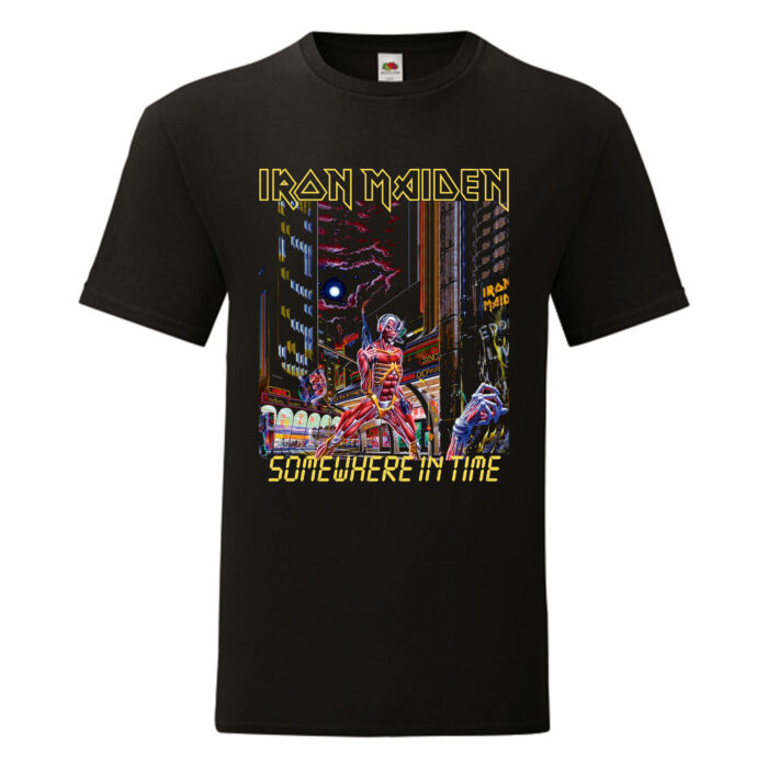 Camiseta Iron Maiden negra - Somewhere In Time