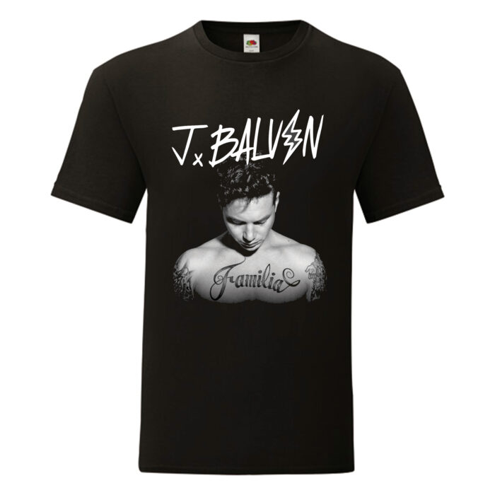 Camiseta J Balvin negra - Familia