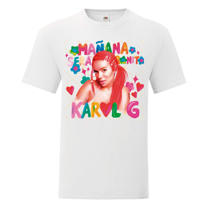 Camiseta Karol G blanca - Mañana Será Bonito