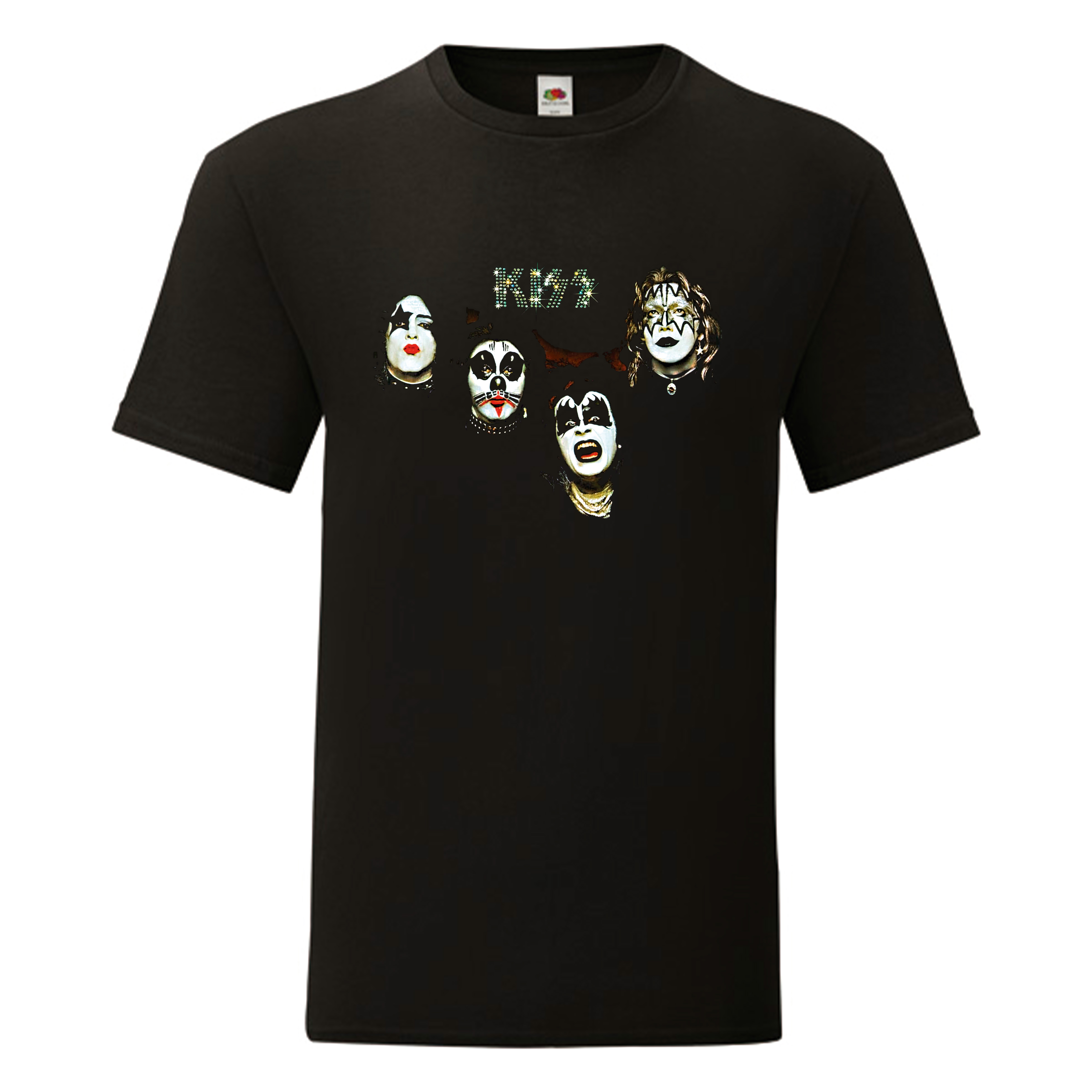 Camiseta Kiss negra - Diamante