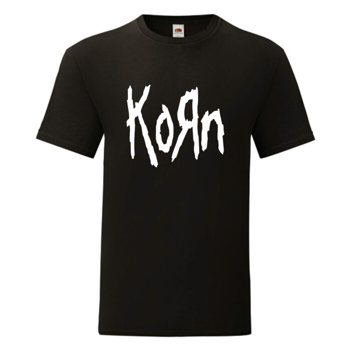Camiseta Korn negra - Logo