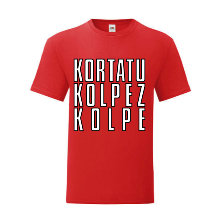 Camiseta Kortatu roja - Kolpez Kolpe