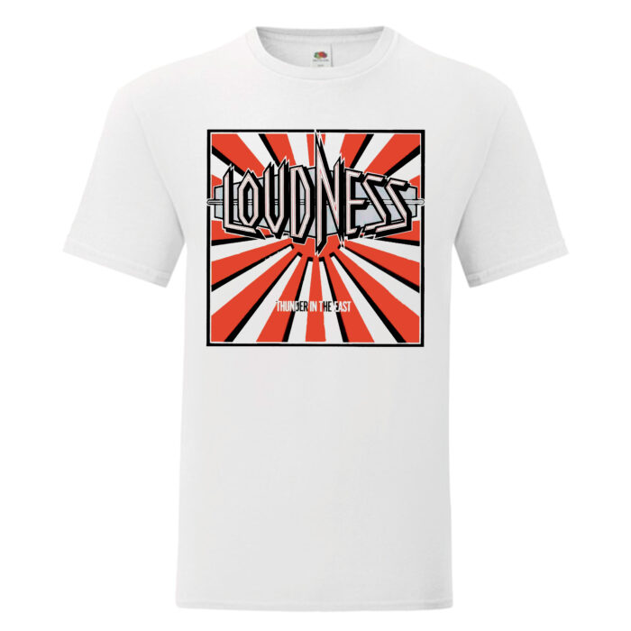 Camiseta Loudness blanca - Thunder In The East