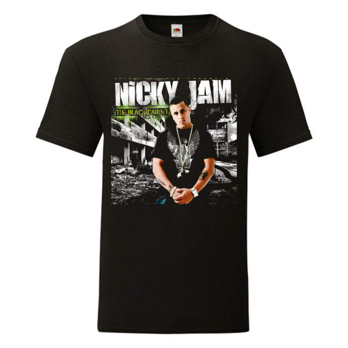 Camiseta Nicky Jam negra - Black Carpet
