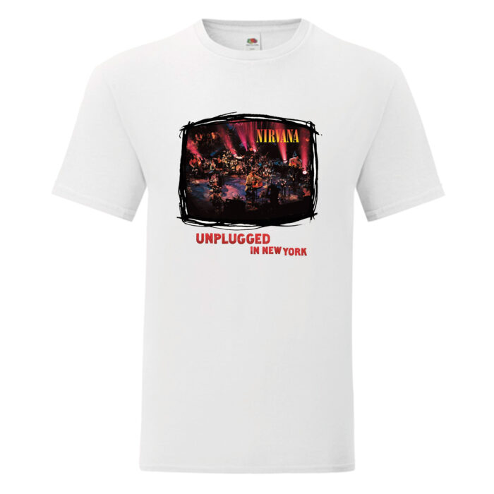 Camiseta Nirvana blanca - Unplugged In New York