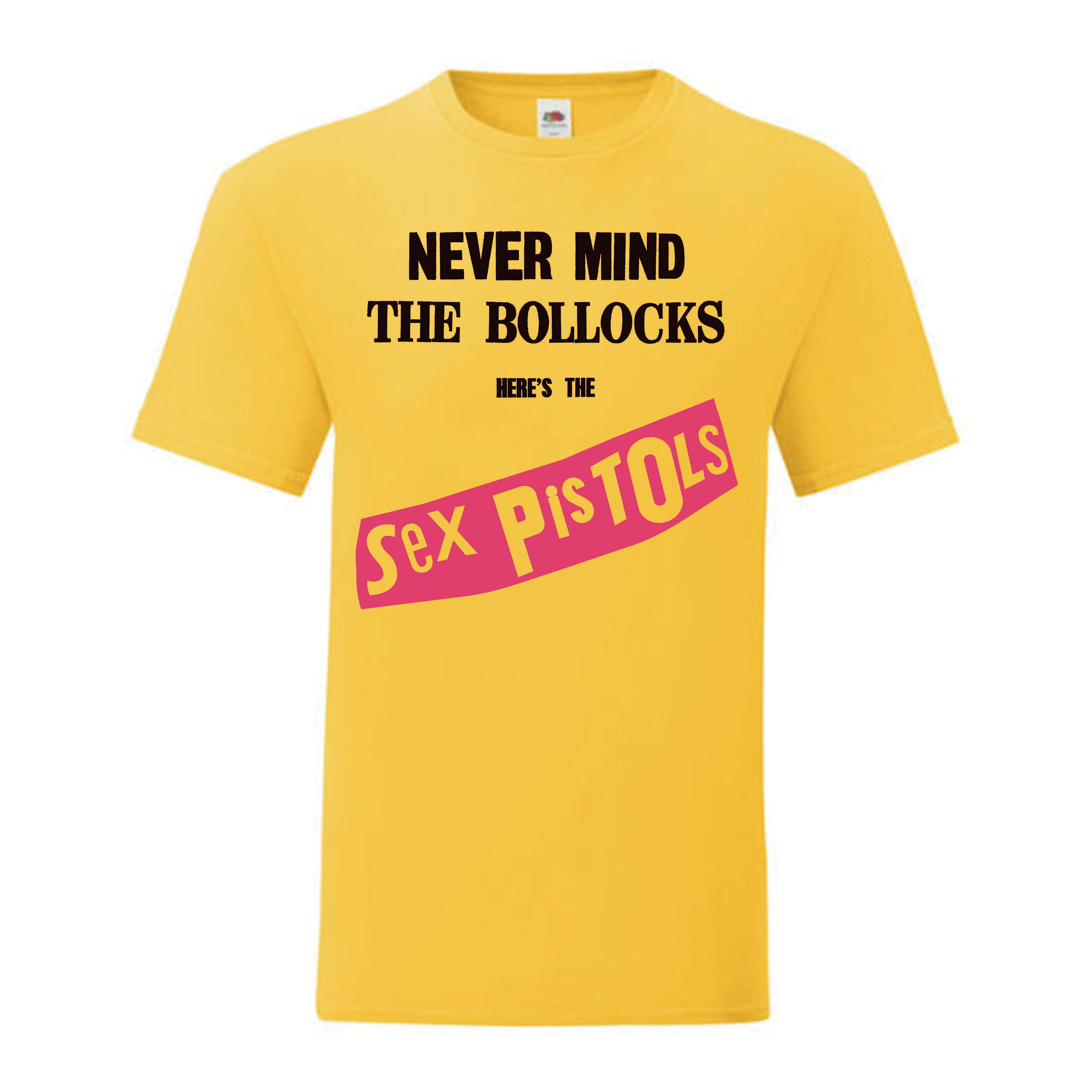 Camiseta Sex Pistols amarilla - Never Mind The Bollocks