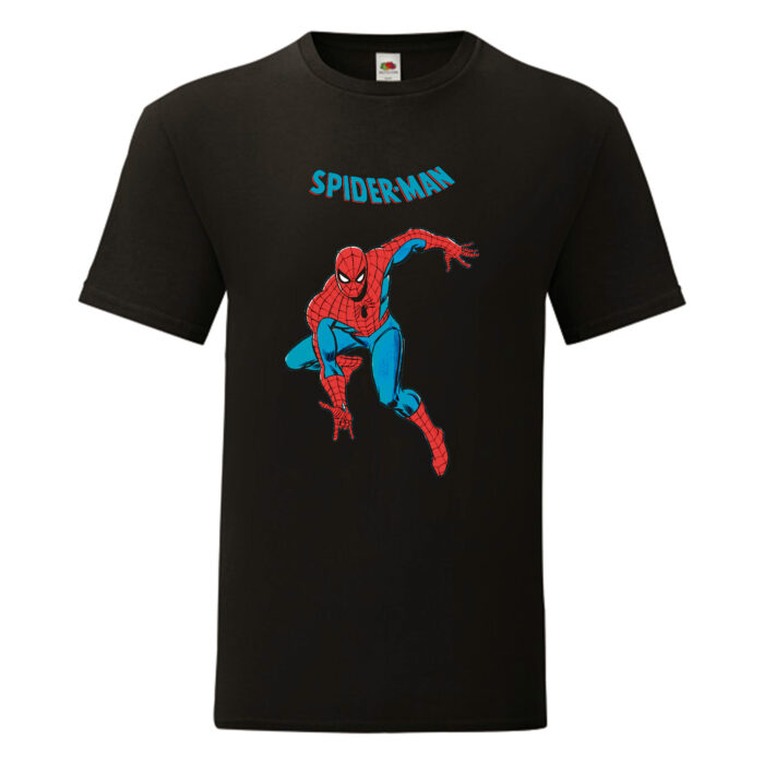 Camiseta Spiderman negra