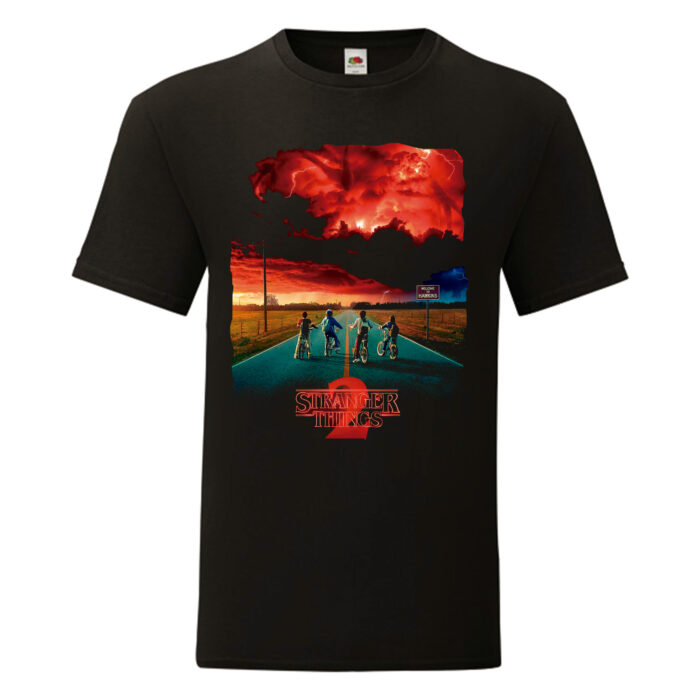 Camiseta Stranger Things negra - Temporada 2