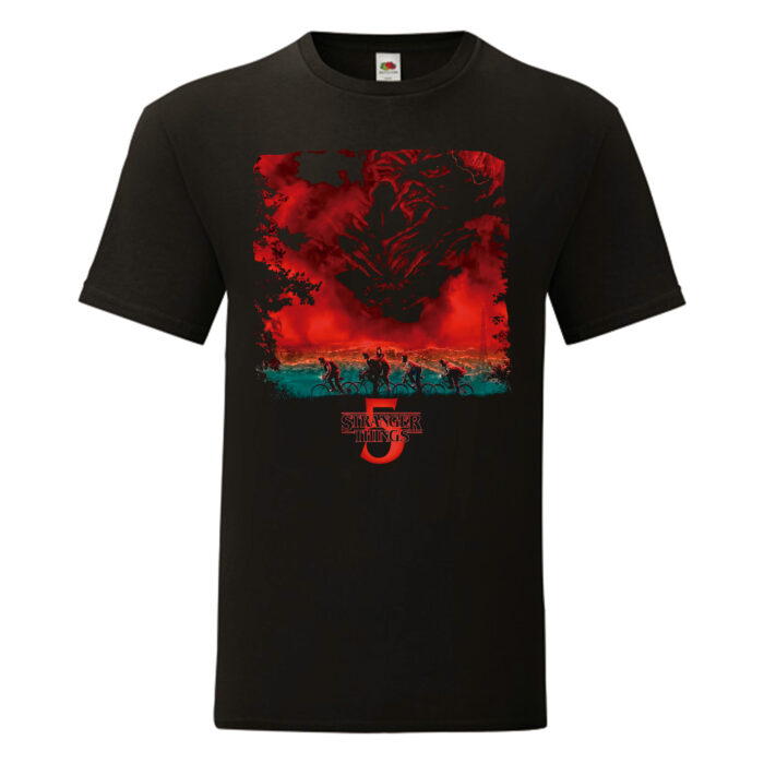 Camiseta Stranger Things negra - Temporada 5