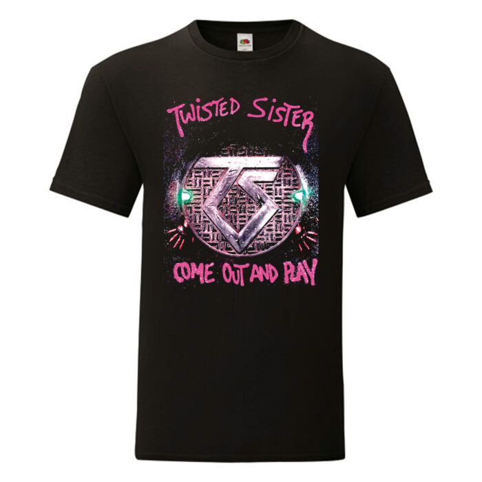 Camiseta Twisted Sister negra - Come Out And Play