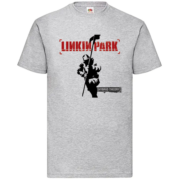 Camiseta Linkin Park gris jaspeado - Hybrid Theory