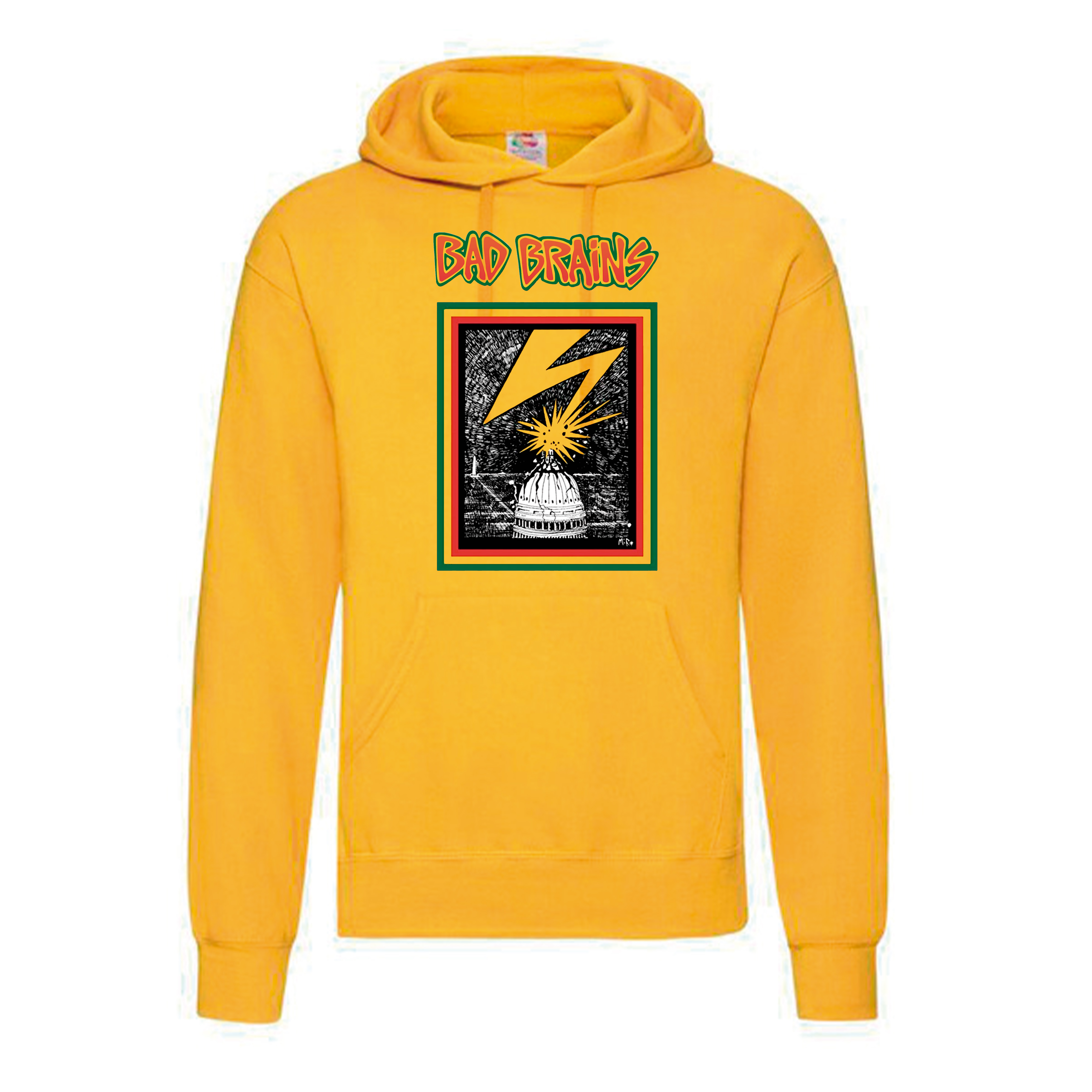 Sudadera Bad Brains amarilla - Logo