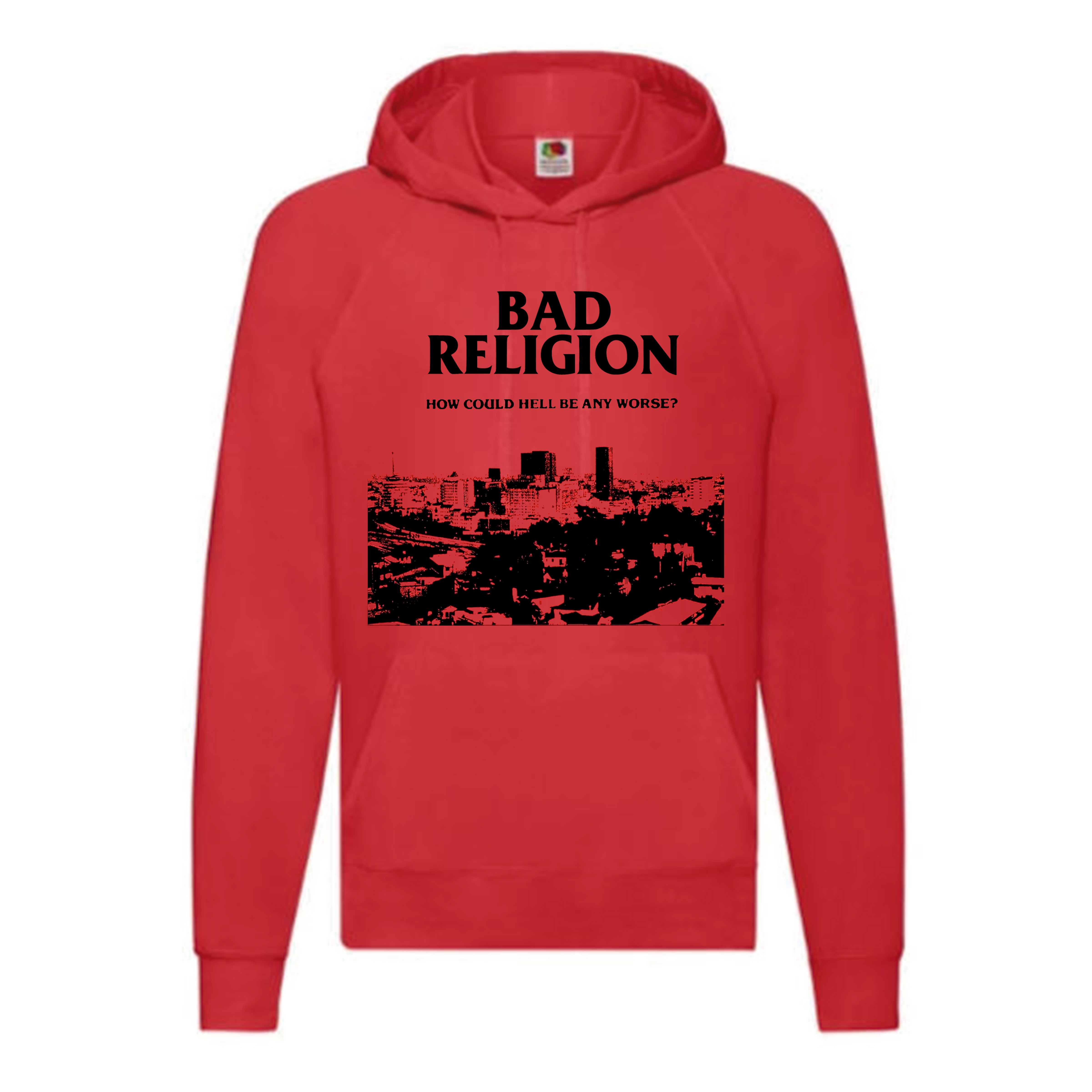 Sudadera Bad Religion roja - How Could Hell Be Any Worse?