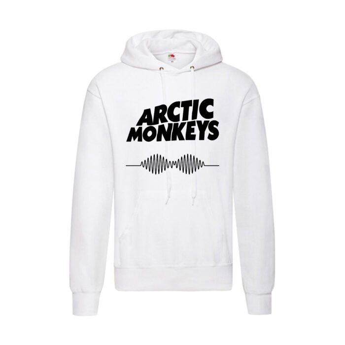 Sudadera Arctic Monkeys blanca - Logo