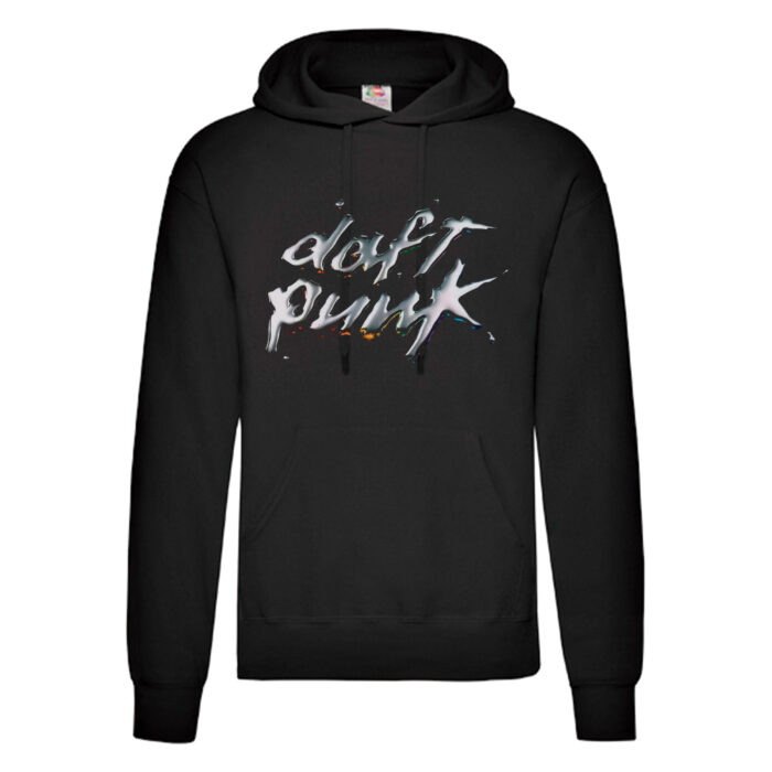 Sudadera Daft Punk negra - Logo plata