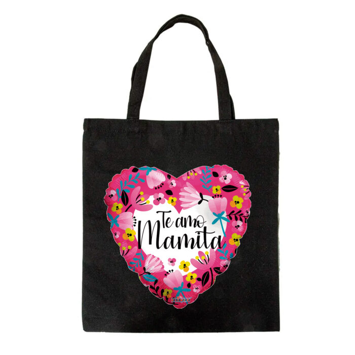 Tote Bag negra - Te Amo Mamita