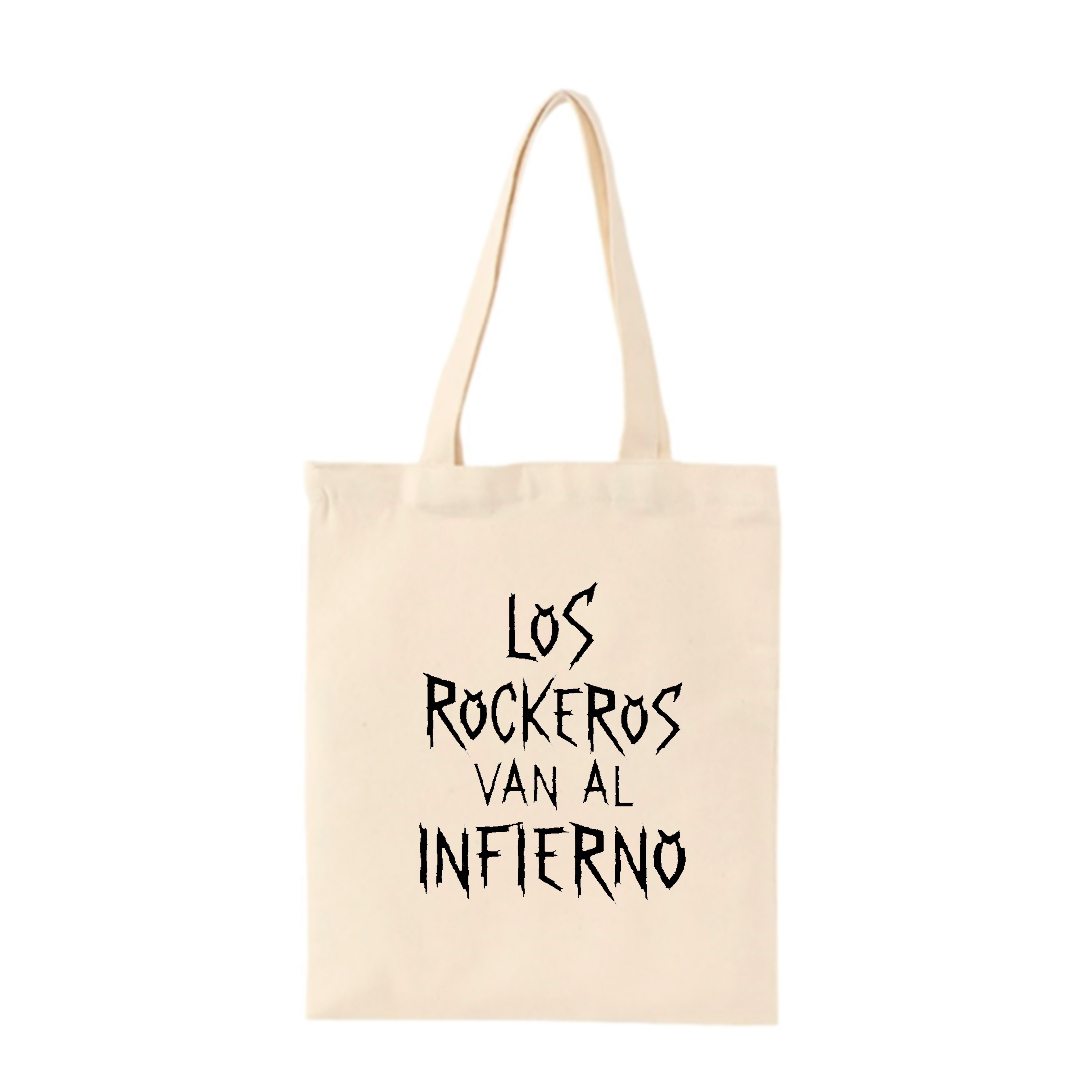 Tote Bag natural - Los Rockeros Van Al Infierno