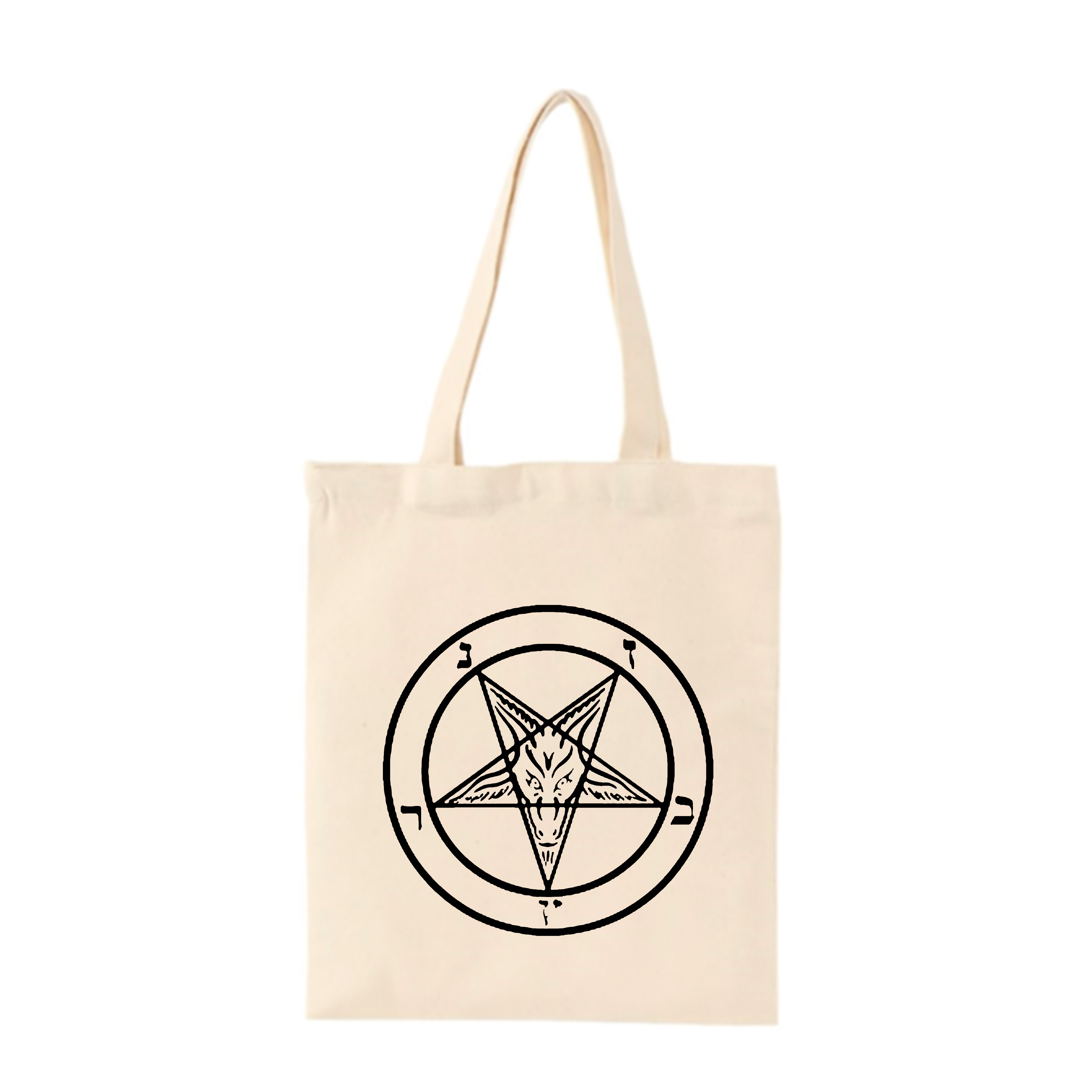 Tote Bag natural - Pentagrama Satánico