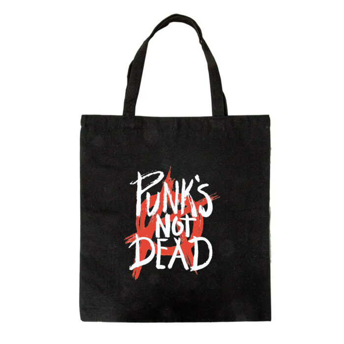 Tote Bag negra - Punk Is Not Dead