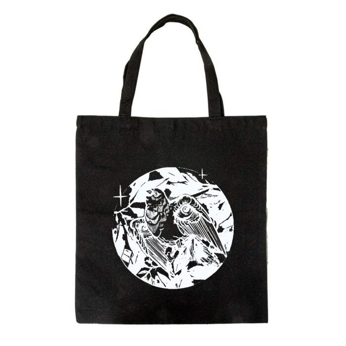 Tote Bag negra - Pájaro