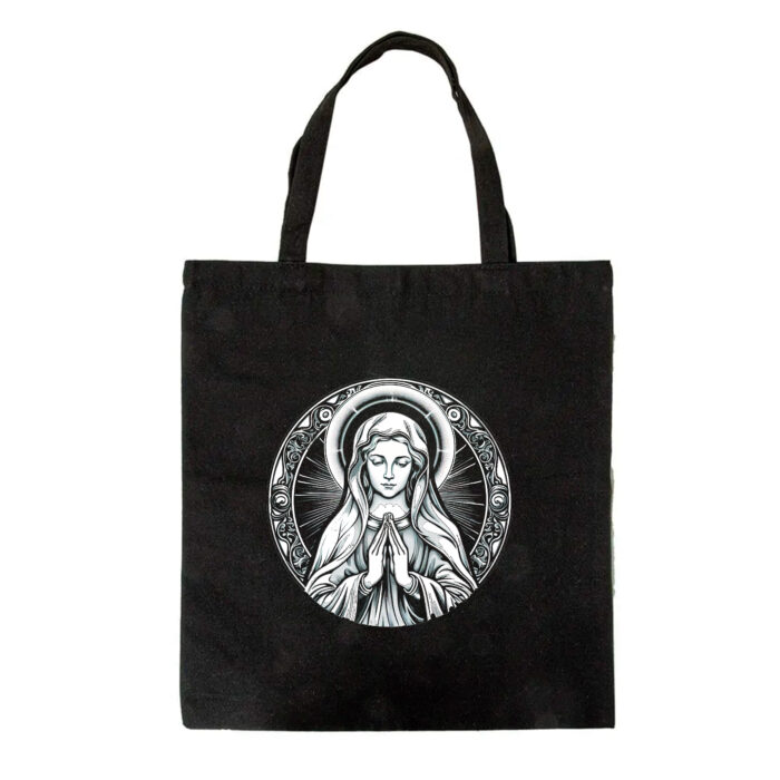 Tote Bag negra - Virgen